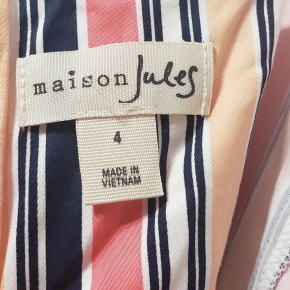 Maison Jules Citrus Splash Dress Sz 4 Cand… - Picture 5 of 15